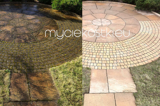 Mycie czyszczenie KOSTKI brukowej ELEWACJI - NOWY SĄCZ