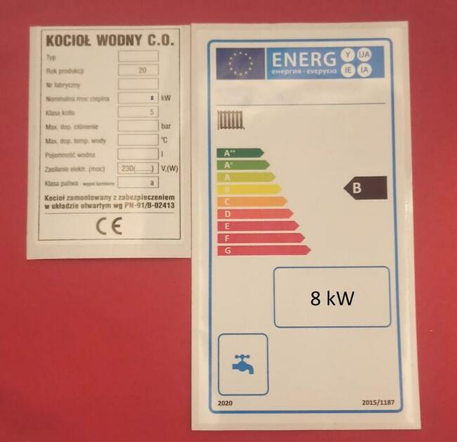 Kocioł Piec - 8 kW Drewno Węgiel od Producenta