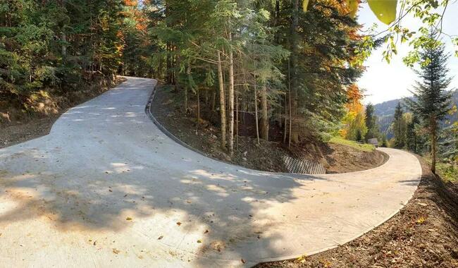 Droga betonowa drogi betonowe małopolska podjazd betonowy