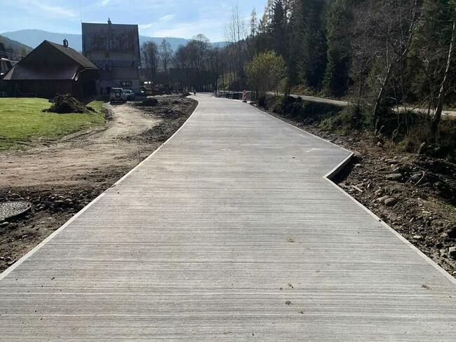 Droga betonowa drogi betonowe małopolska podjazd betonowy