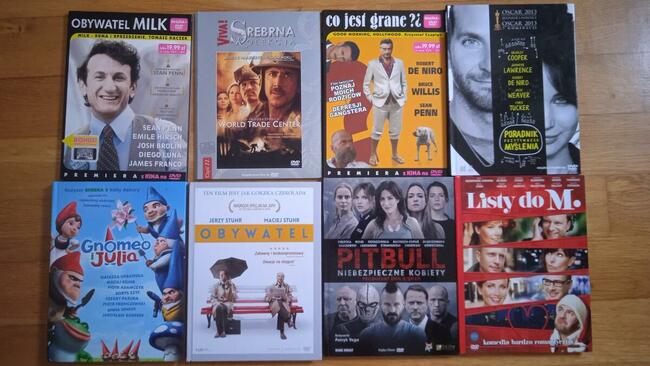 Filmy na płytach DVD dostępnych 38 tytułów