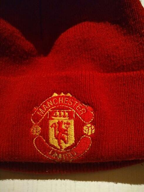 Czapka zimowa z logo Manchester United- wyszywane.