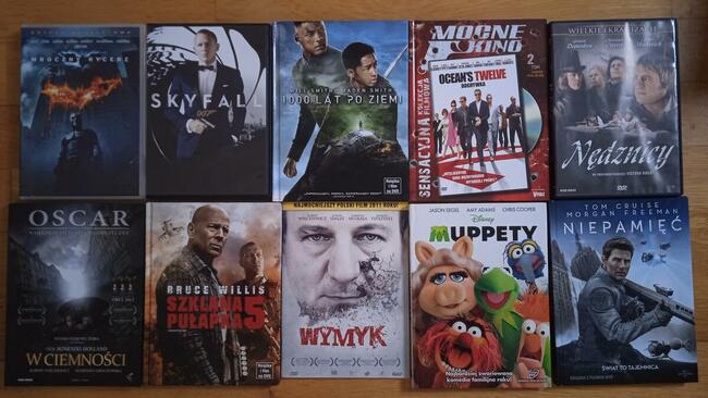 Filmy na płytach DVD dostępnych 38 tytułów