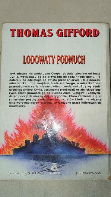 „Lodowaty podmuch” Thomas Gifford + GRATIS książka