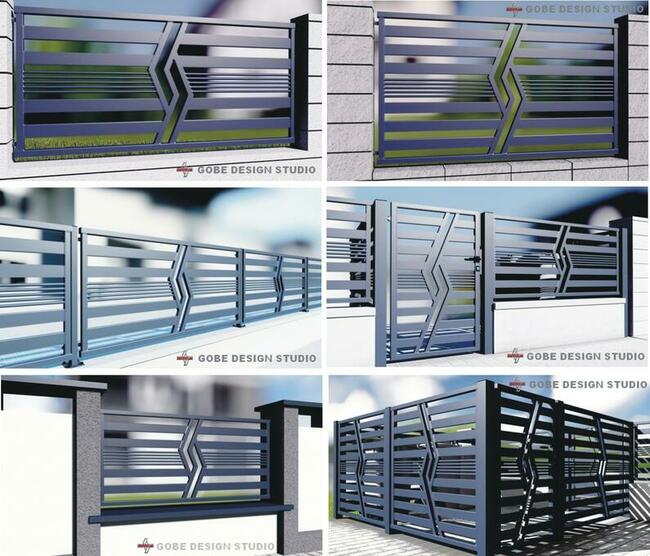 Nowoczesne bramy ogrodzenia balustrady