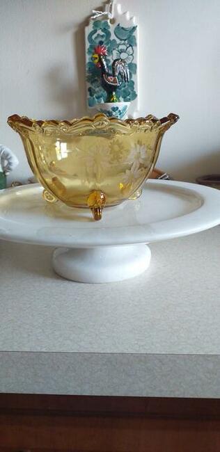 Żardiniera Patera Szkło Antyk