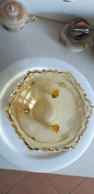 Żardiniera Patera Szkło Antyk