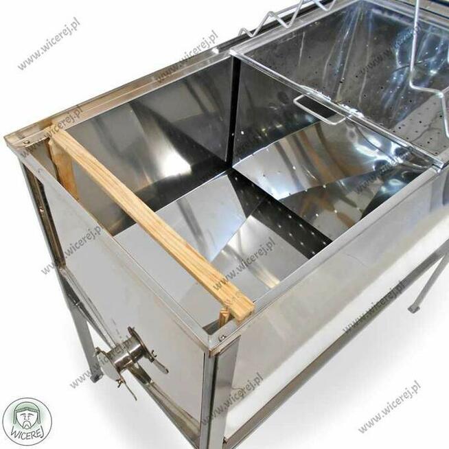 Stół do odsklepiania 1,5m Dadant z KOSZEM Nierdzewny