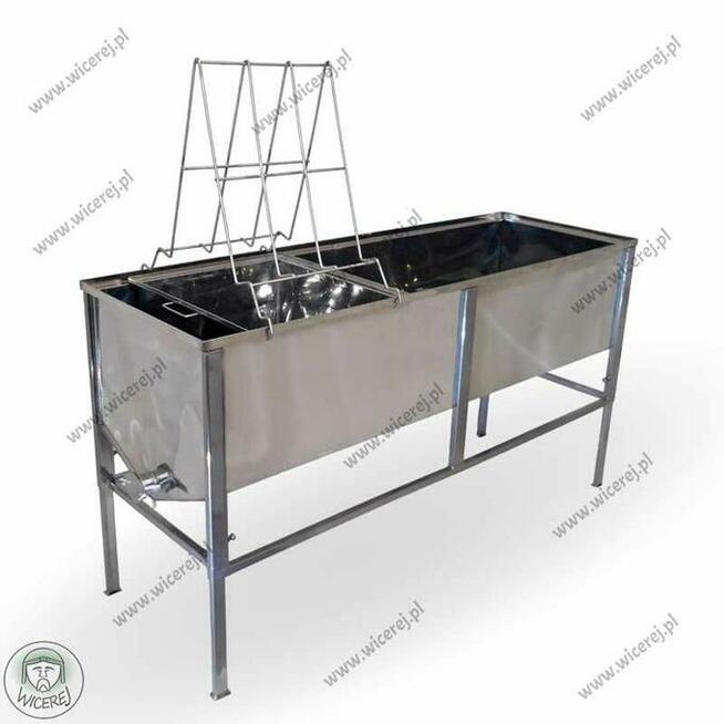 Stół do odsklepiania 1,5m Dadant z KOSZEM Nierdzewny