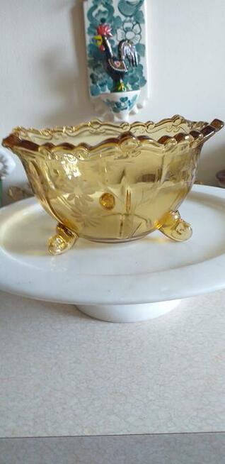 Żardiniera Patera Szkło Antyk