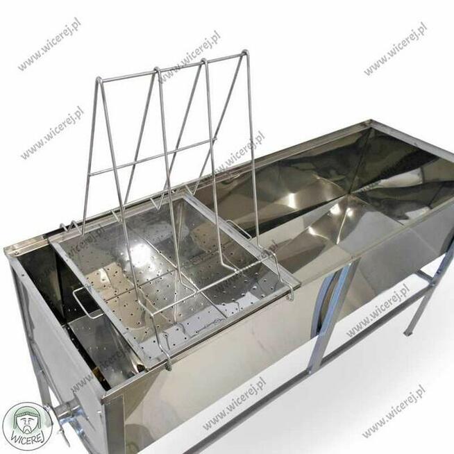 Stół do odsklepiania 1,5m Dadant z KOSZEM Nierdzewny