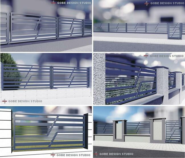 Nowoczesne bramy ogrodzenia balustrady