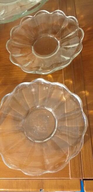 Patera + 4 talerzyki Szkło Przedwojenne