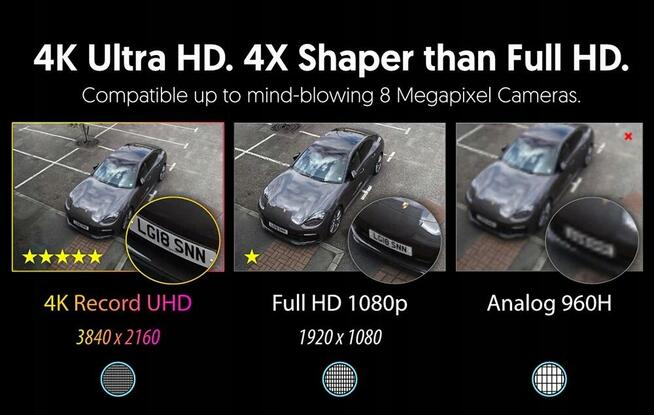 s REJESTRATOR IP NVR POE W MONITORZE LCD 4K 8MPX Nagrywarka