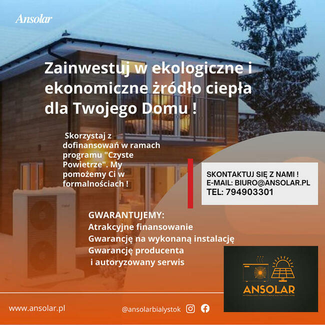 Pompa ciepła i fotowoltaika z montażem