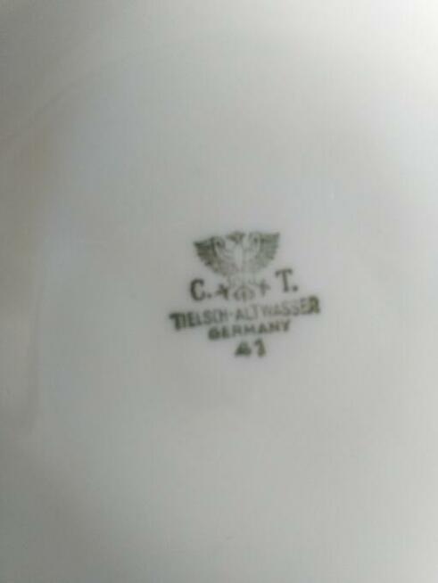 Salaterki kwadratowe Antyki Porcelana