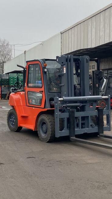 nowy wózek widłowy gazowy 7 ton LPG Triplex długie Widły