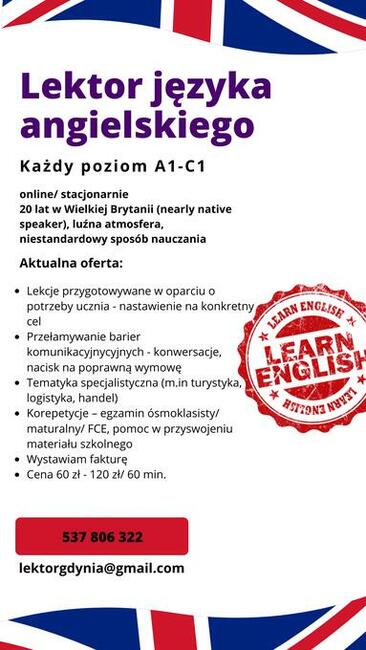 Lektor języka angielskiego