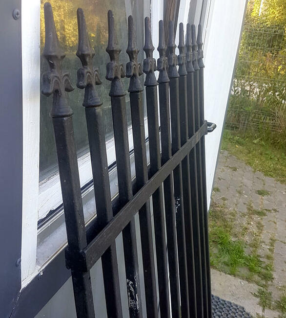 stalowa brama przesuwana 7m [w swietle 5m) + furtka