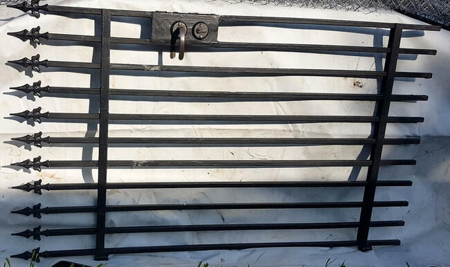 stalowa brama przesuwana 7m [w swietle 5m) + furtka