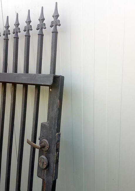 stalowa brama przesuwana 7m [w swietle 5m) + furtka