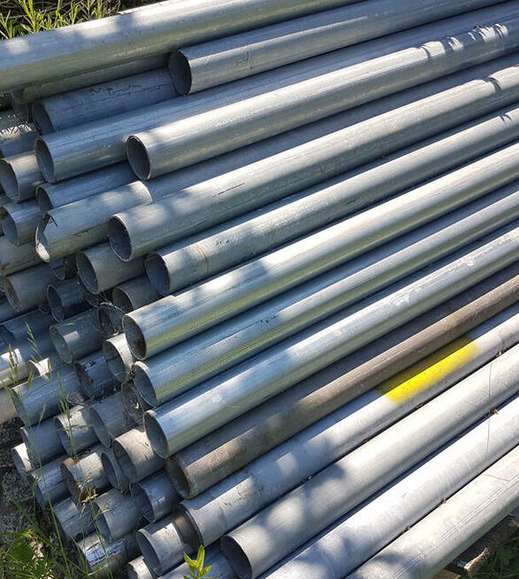Rura ocynkowana długość ok 230 cm np na słupki ogrodzeniowe