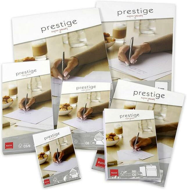 Prestige KOPERTY C5/6 zaproszenia 114X229 120g 5szt.