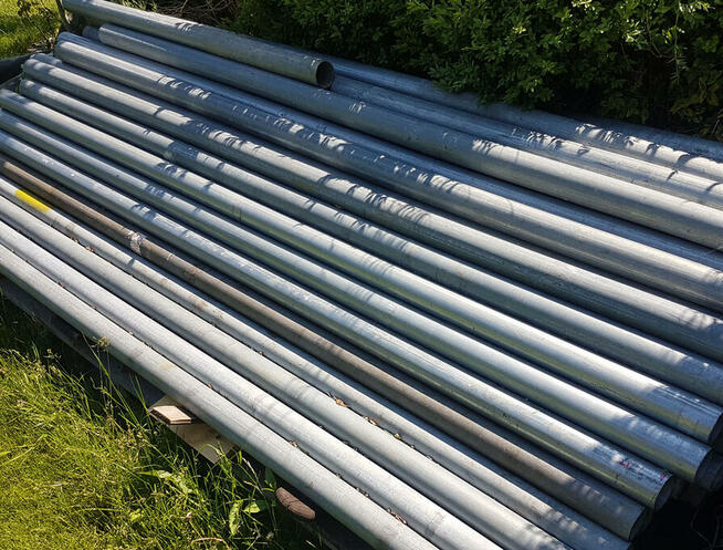 Rura ocynkowana długość ok 230 cm np na słupki ogrodzeniowe