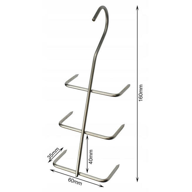 Hak Haki Do Wędzenia FILETÓW 6 Ostrzy INOX