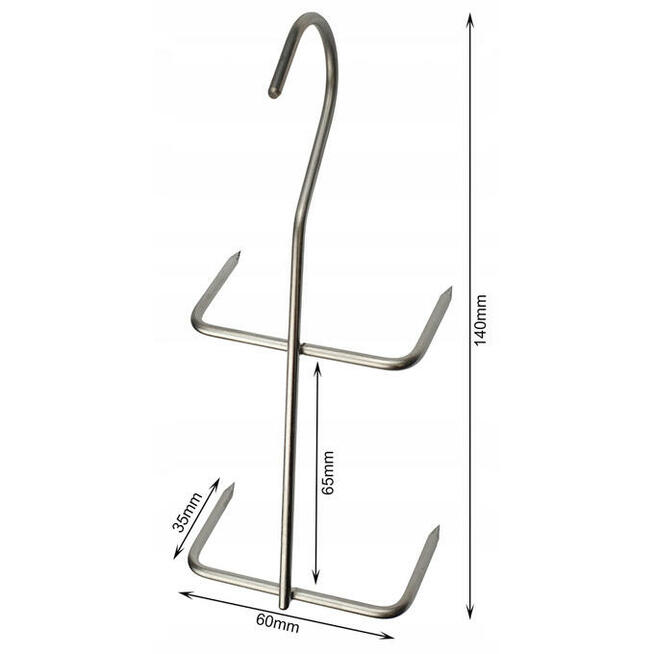 Hak Haki Do Wędzenia FILETÓW 4 Ostrza INOX 3 sztuki