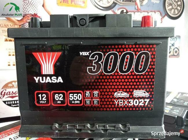 Akumulator YUASA 62Ah 550A P+