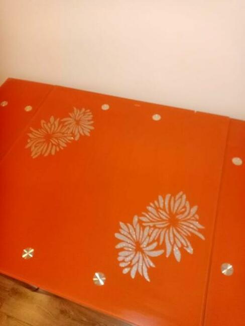 Stół szklany rozkładany