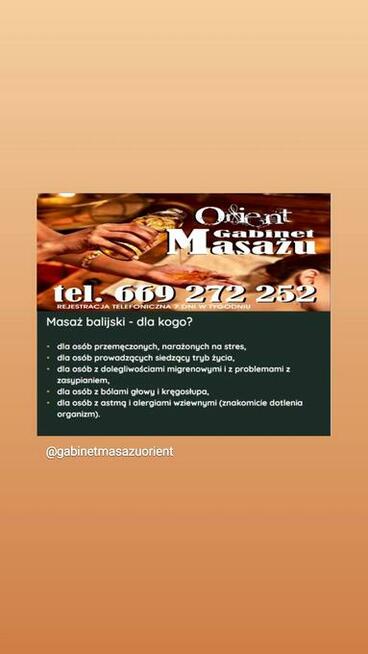 Masaż z dojazdem do klienta