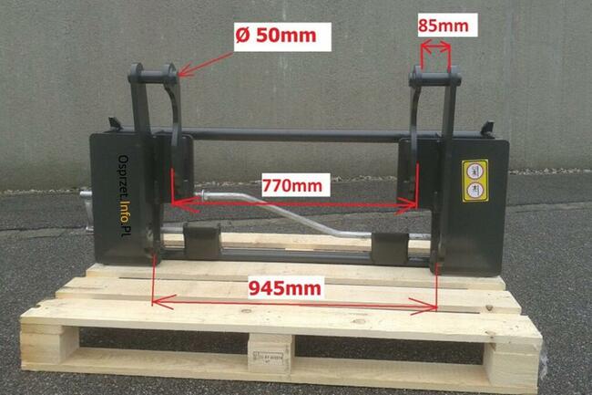 Adapter mocowania z Schaffer Zeppelin Terex na Euroramkę