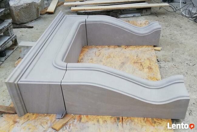 Elementy architektury budowlanej i ogrodowej z piaskowca