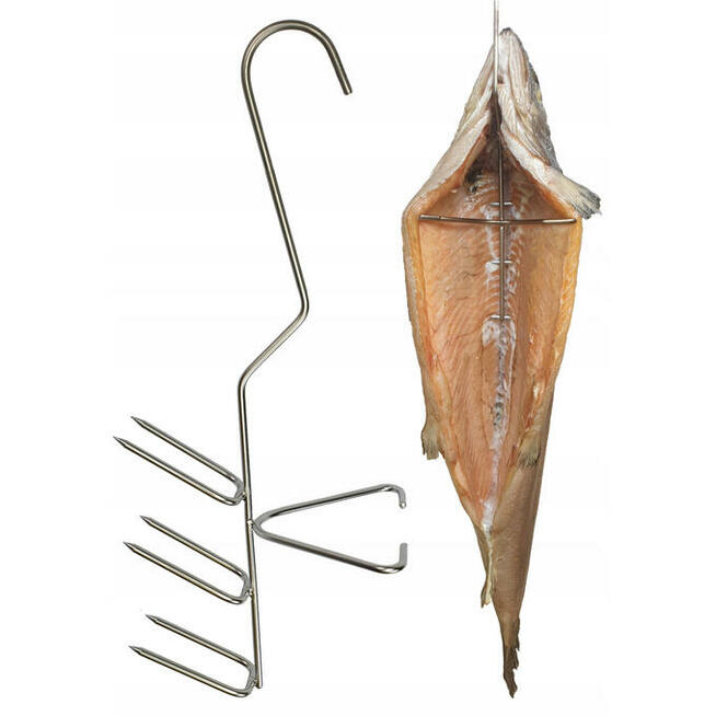 Hak Haki Do Wędzenia DUŻYCH RYB 6 Ostrzy INOX