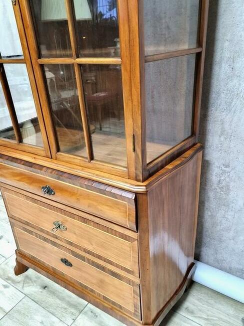 Witryna , biblioteka biedermeier / mebel antyk