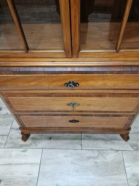 Witryna , biblioteka biedermeier / mebel antyk