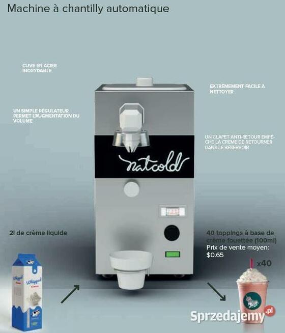 Automat maszyna do bitej śmietany Carpigiani GBG 150l/h