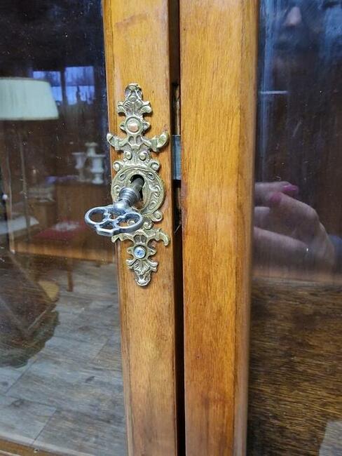 Witryna , biblioteka biedermeier / mebel antyk