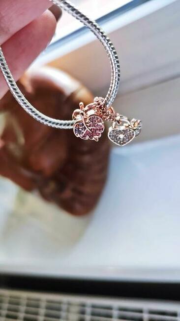 Bransoletka regulowana modułowa pandorka charmsy zawieszki