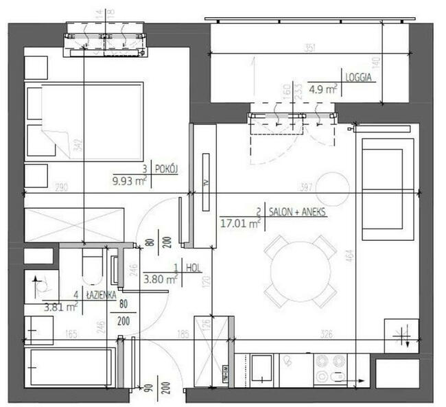 Dwupokojowe mieszkanie na Bemowie