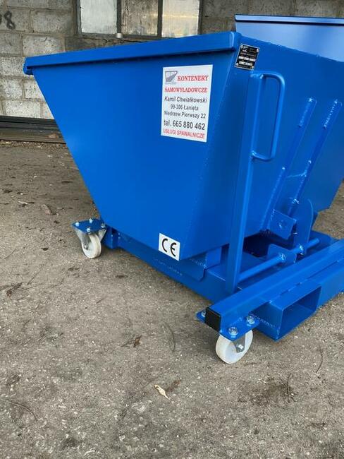 Kontener samowyładowczy, pojemnik, koleba, koliba na wióry