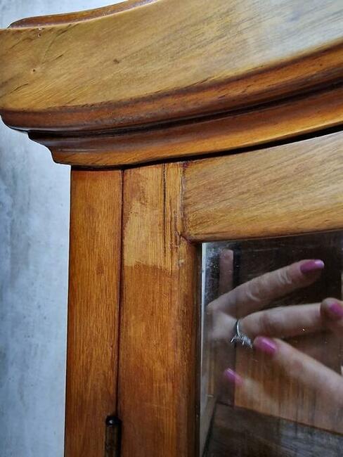 Witryna , biblioteka biedermeier / mebel antyk