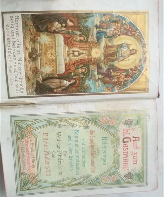 Przepiekny stary modlitewnik niemiecki z 1911roku orginal DE