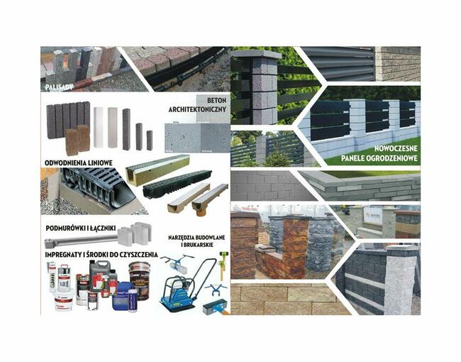 Palisada łupana stone Pl34 piryt