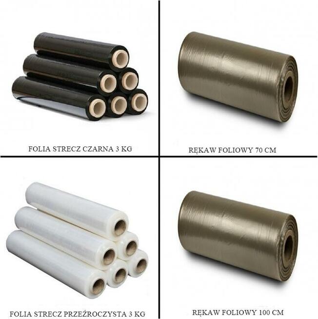 RĘKAW FOLIOWY WOREK DO MŁYNKA 100 CM, ROLKA 30KG worek na gr