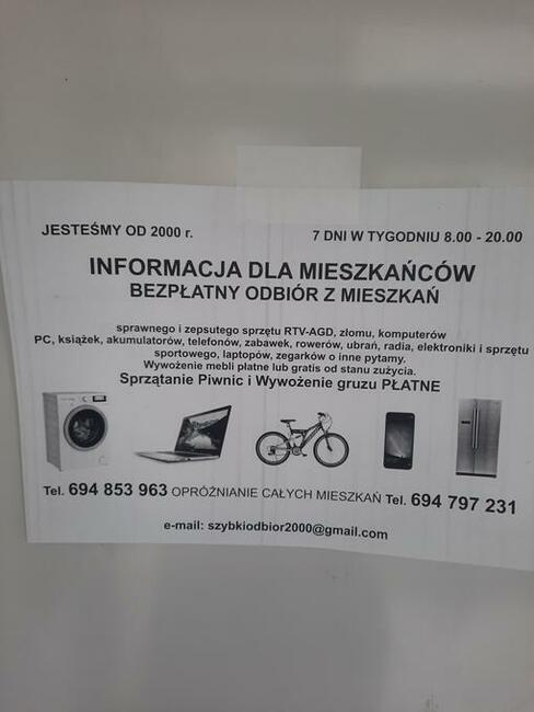 WIADOMOSC DLA MIESZKANCOW MALOPOLSKI