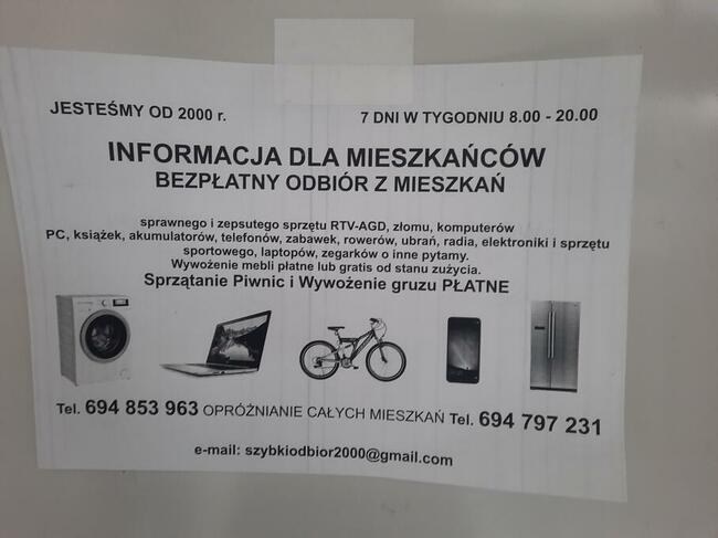 WIADOMOSC DLA MIESZKANCOW MALOPOLSKI