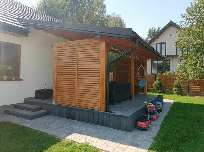 Żaluzje Regulowane Taras Ogród Altana